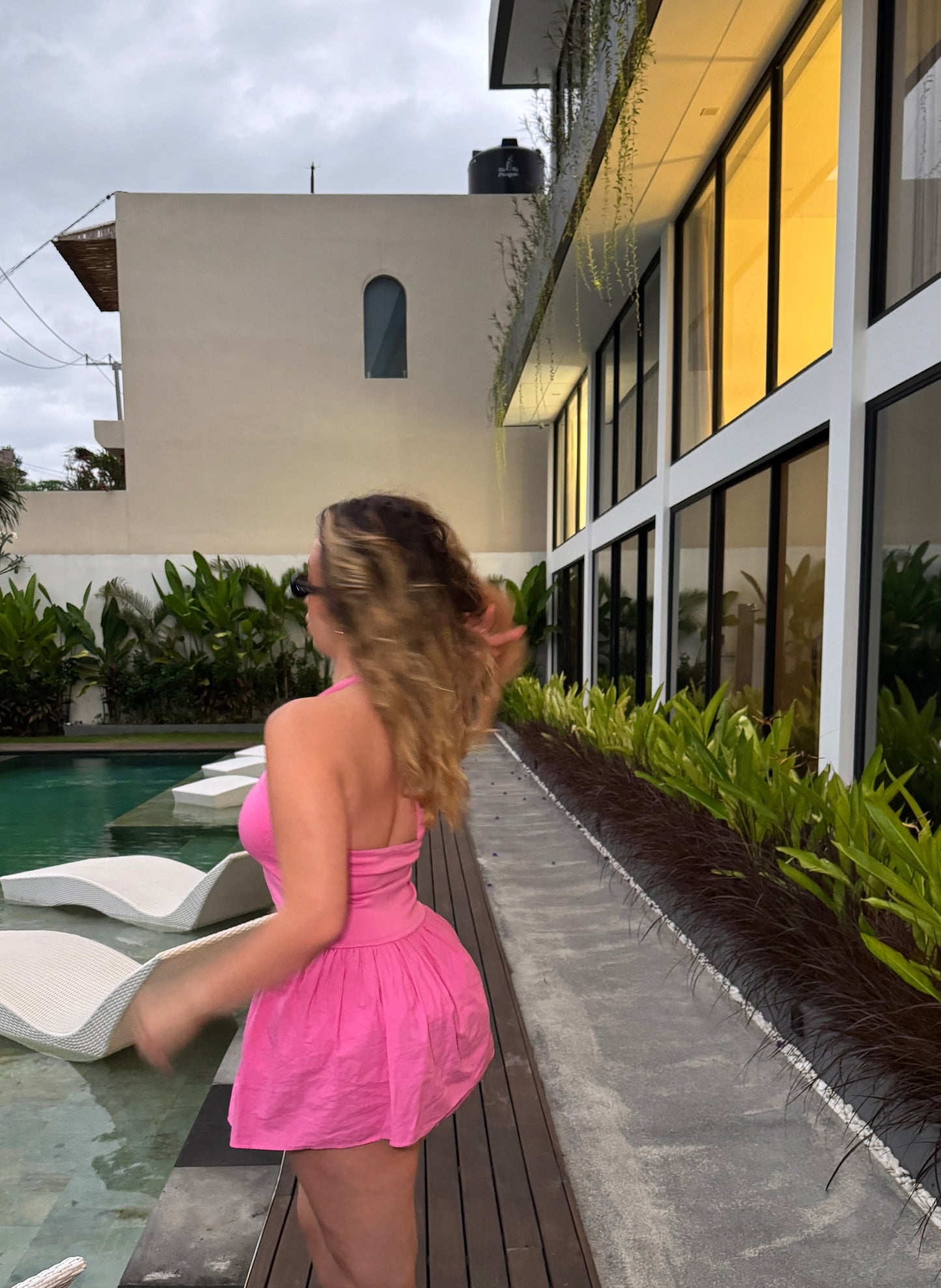 Pink mini dress 💓