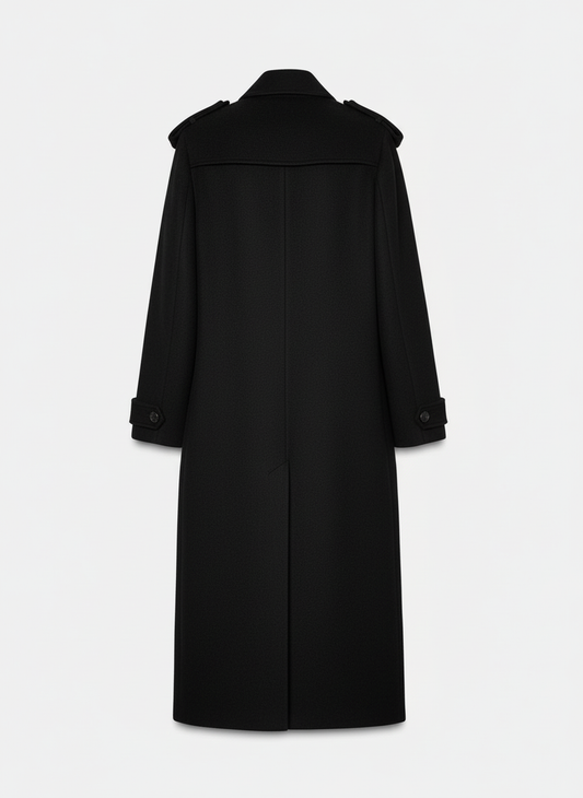 MANTEAU LONG AVEC LAINE