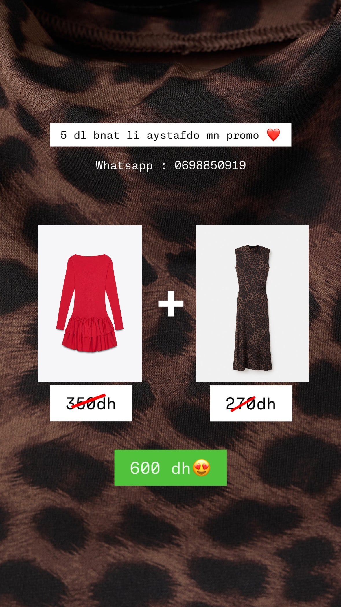 Pack tiger & red dress