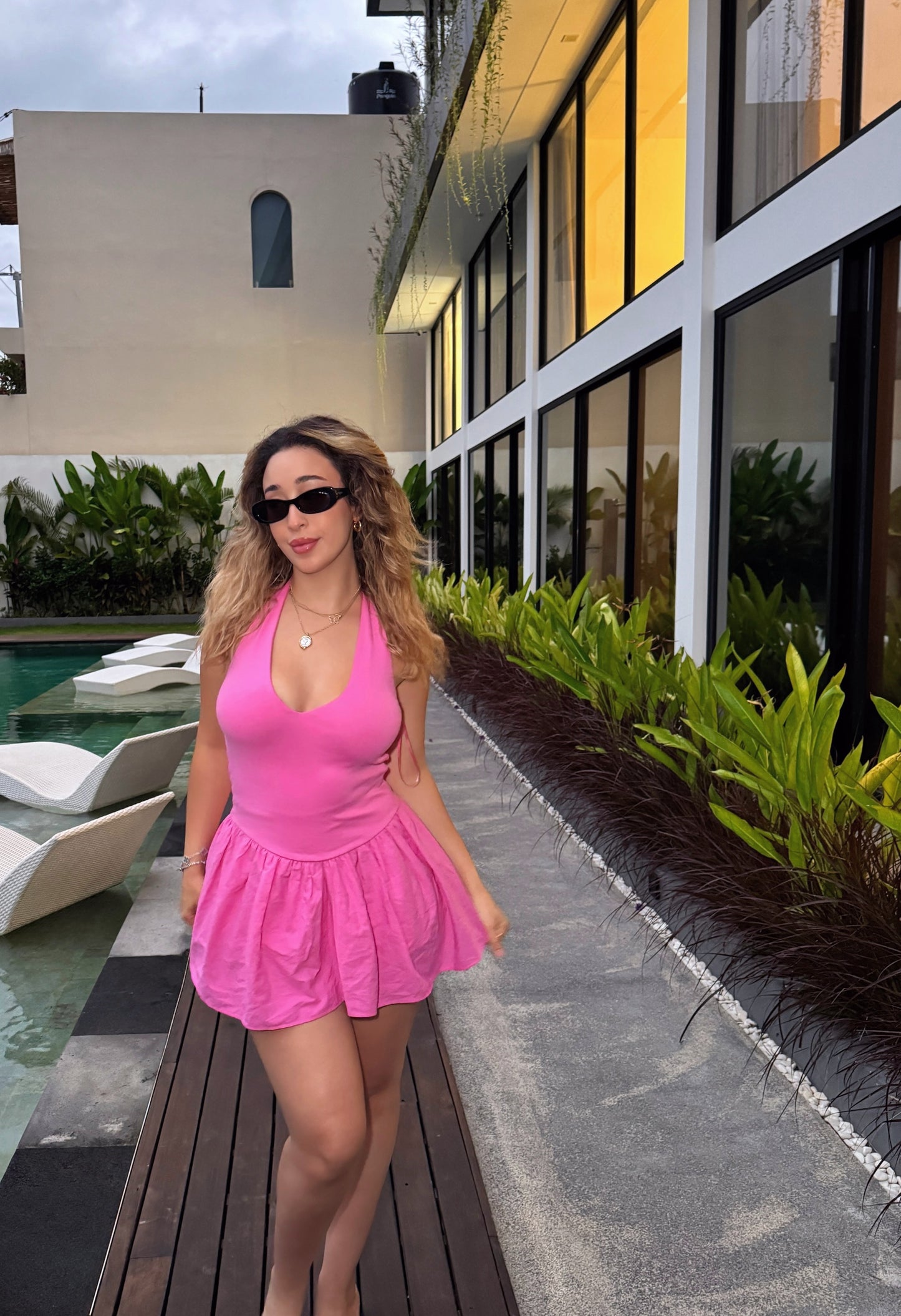 Pink mini dress 💓